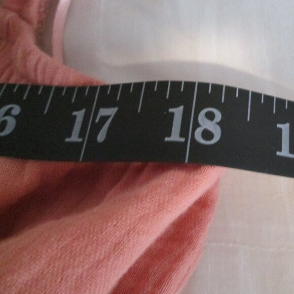 SOCIALITE Crinkled Smocked Mini Dress Size Large-Coral-NWT - Picture 12 of 16